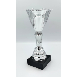 Slv pokal med tulipankant, 27.5 cm