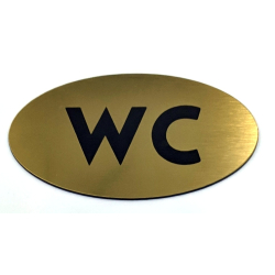 WC skilt oval  - 2 strrelser