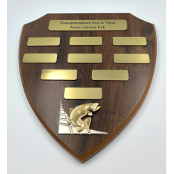 Elegant Trskjold med fiskeemblem