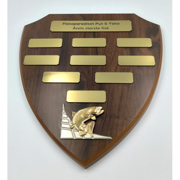 Elegant Trskjold med fiskeemblem